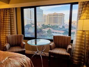 Possible view of the Bellagio fountain (view not guaranteed)