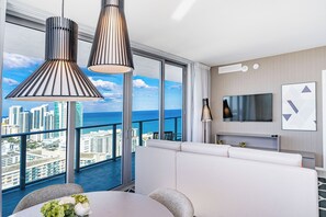 Utsikt mot havet/stranden