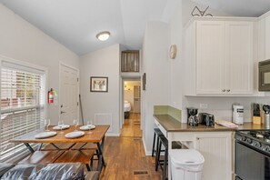 Algonquin cottage dining area/kitchen