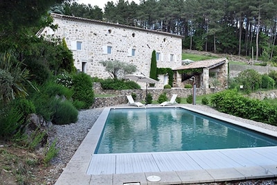 Old charming converted farmhouse, beautifully south facing with swimming pool.