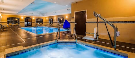 Spend time with family and friends in the indoor pool.