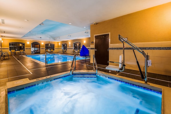 Spend time with family and friends in the indoor pool.