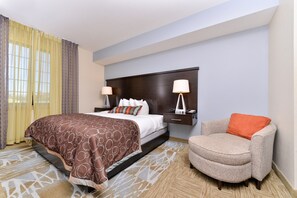 Fall asleep in our cozy bed.
