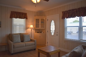 Living Room & Front Door - 340 Hollister Pismo Beach Vacation Re