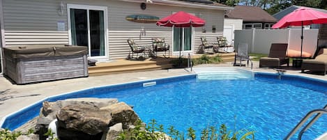 Relax with your own private pool and hot tub!