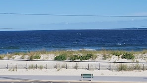 View of Atlantic Ocean from front deck. 