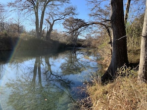 The Medina River's yours to enjoy! As our guest Jodi put it, "The river is literally in your backyard and the sunsets are stunning!"
