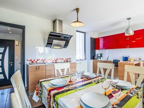 Interior Design, Flooring, Furniture, Ceiling, Floor, Apartment, Home, Room, Kitchen, Chair