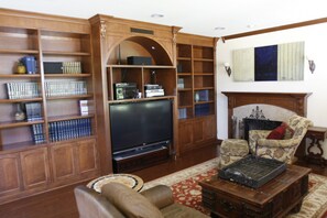 Family room adjacent to kitchen