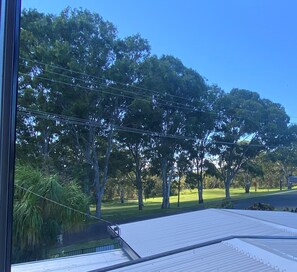 View from upstairs window down to the Waterfront