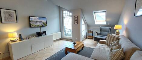 Wohnzimmer in Weitwinkel