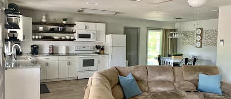 Open concept Living/Dining/Kitchen