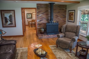 View from living room towards kitchen & dining area