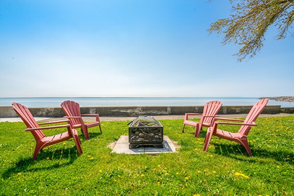 Have a campfire by the lake 