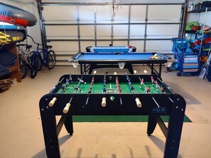 Air Hockey, 6-Foot Kids Pool Table, Foosball, Assort. Bikes, Pool Floats, Etc...