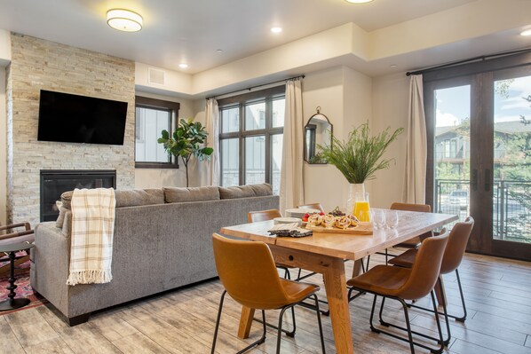 Contemporary living spaces.