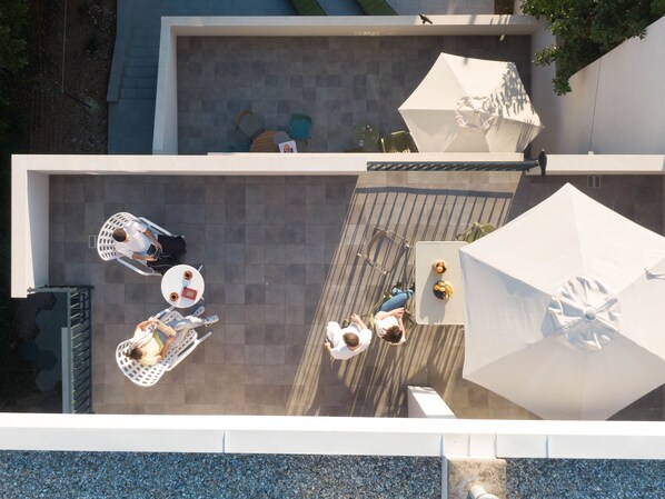 Birdseye view of the Casa Dubi
