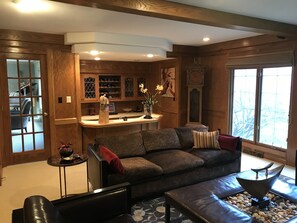 Family Room with Bar area