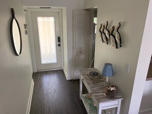 Foyer and entrance to kitchen