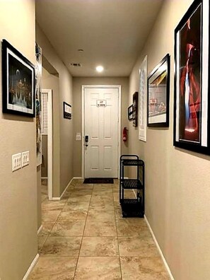 Hallway looking toward front door