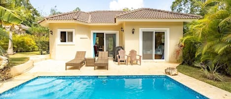 Pool View - Rear of Villa