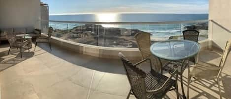 Porch facing the Pacific Ocean 