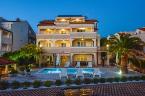 Front of property – evening/night