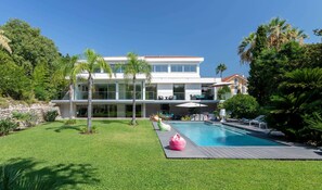 View of the villa from the garden