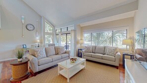 Living Room with Views of the George Fazio Golf Course