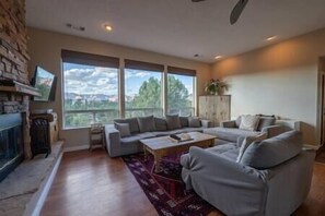 living room with north facing views