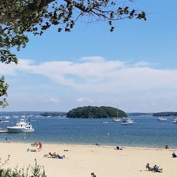 Relax on the beach, just STEPS from the house!