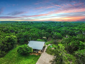 Aerial view of the property