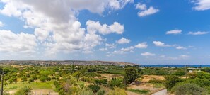 The view towards the sea and Sitia town