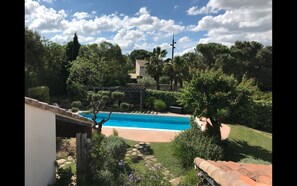 View of the garden from first floor terrace
