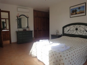 Main bedroom with aircon and en suite