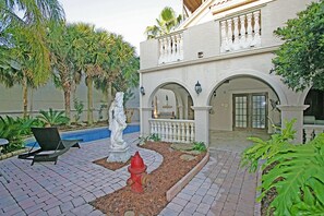 COURT YARD AND POOL AREA 