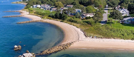 Fantastic private beach right at the end of the street