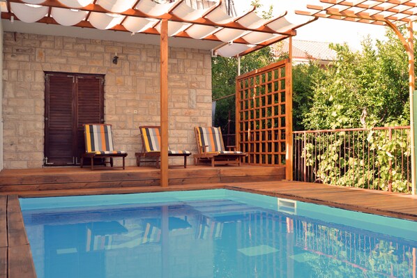 Private swimming pool.