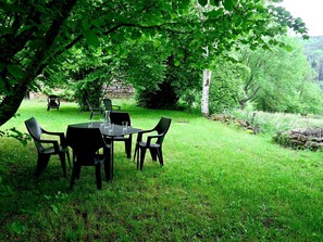 Plant, Plant Community, Table, Natural Landscape, Natural Environment, Tree, Vegetation, Chair, Sunlight, Outdoor Furniture
