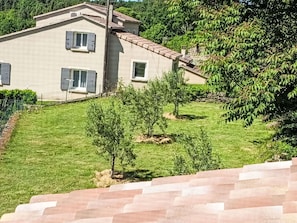 Strauch, Wohngebiet, Landschaft, Haus, Garten, Grundstueck, Zuhause, Dach, Hütte
