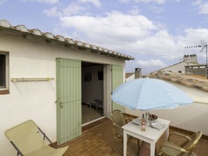 Cloud, Sky, Table, Furniture, Window, Door, Wood, Shade, Building, Outdoor Furniture