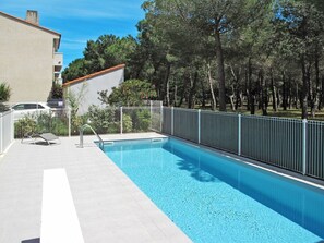 Water, Property, Plant, Swimming Pool, Azure, Tree, Sky, Shade, Building, Composite Material