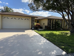 Home front facing the street