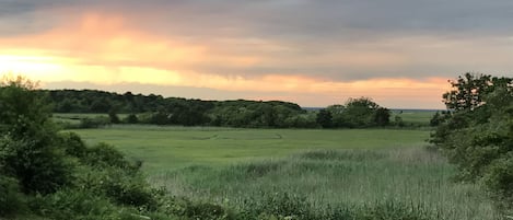 Beautiful sunset views from the back deck.