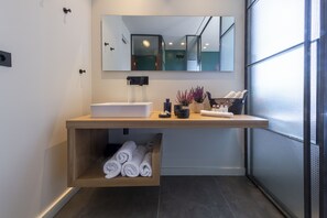 Sink area in bathroom 