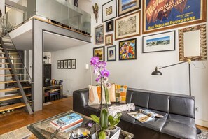 Living room and mezzanine