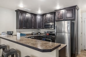 fully stocked kitchen perfect for family meals!