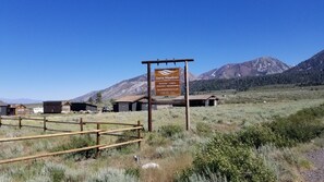 Sierra Meadows sign at entry onto the ranch.