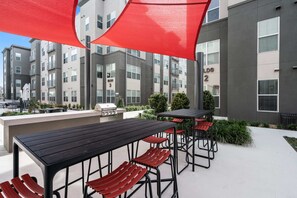 BBQ area for a cookout on a sunny afternoon