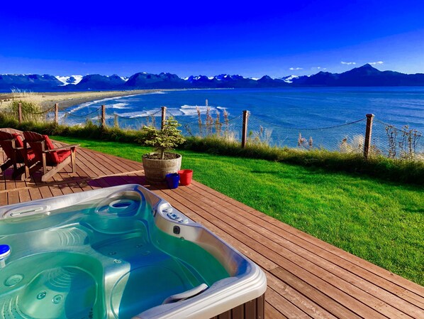 Outdoor Hot Tub with a view